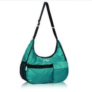 NEW Thirty One‎ Explorista Crossbody Bag Purse Travel Teal Blue/Green NWT